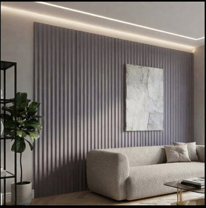 Panel Pared WPC Ondas Gris
