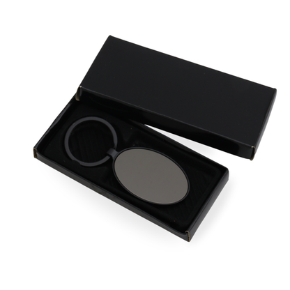 Llavero Cromo Ovalo Black