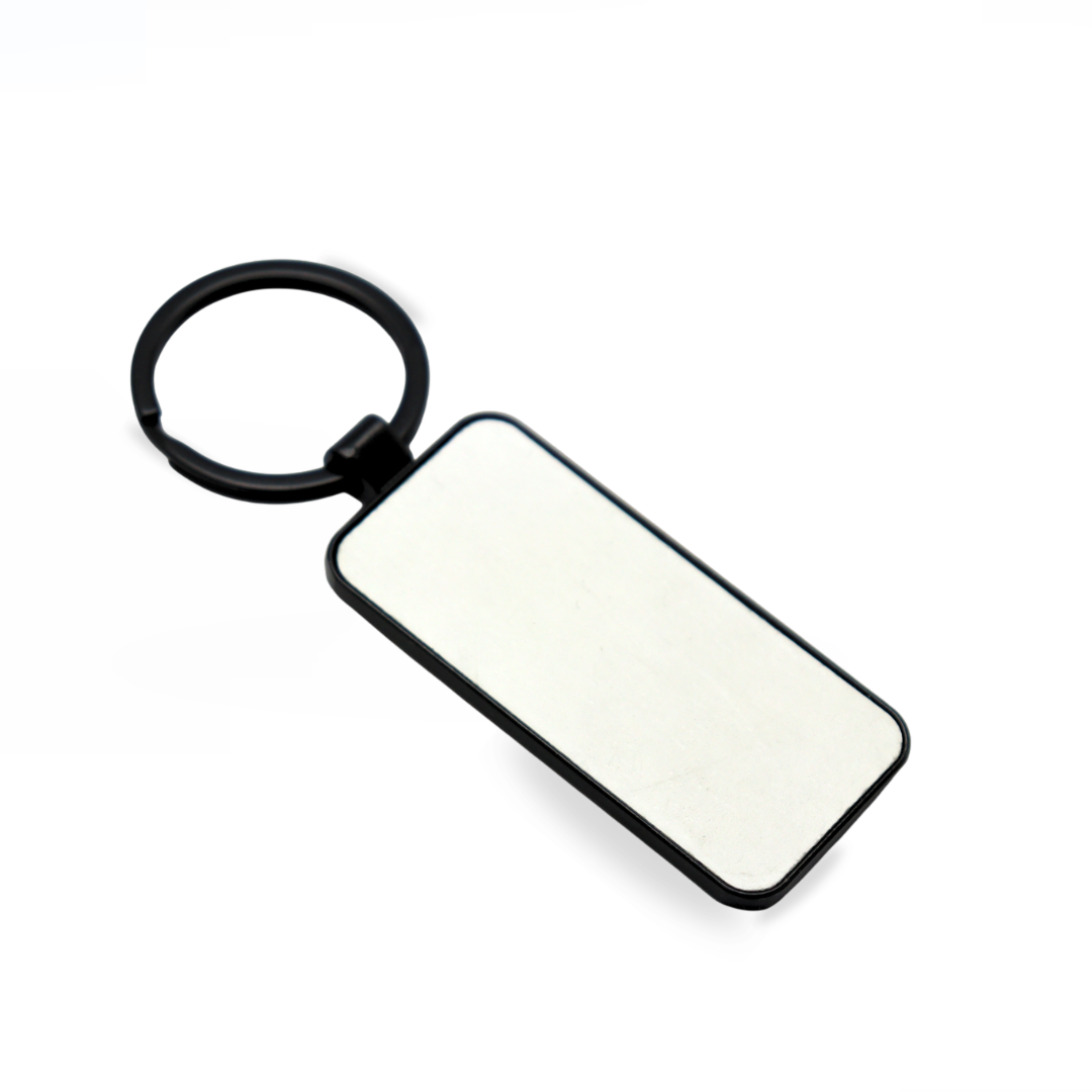 LLAVERO SUBLIMACION RECTANGULAR BLACK