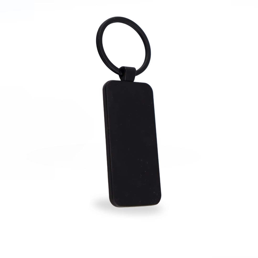 LLAVERO SUBLIMACION RECTANGULAR BLACK