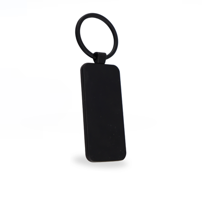 LLAVERO SUBLIMACION RECTANGULAR BLACK