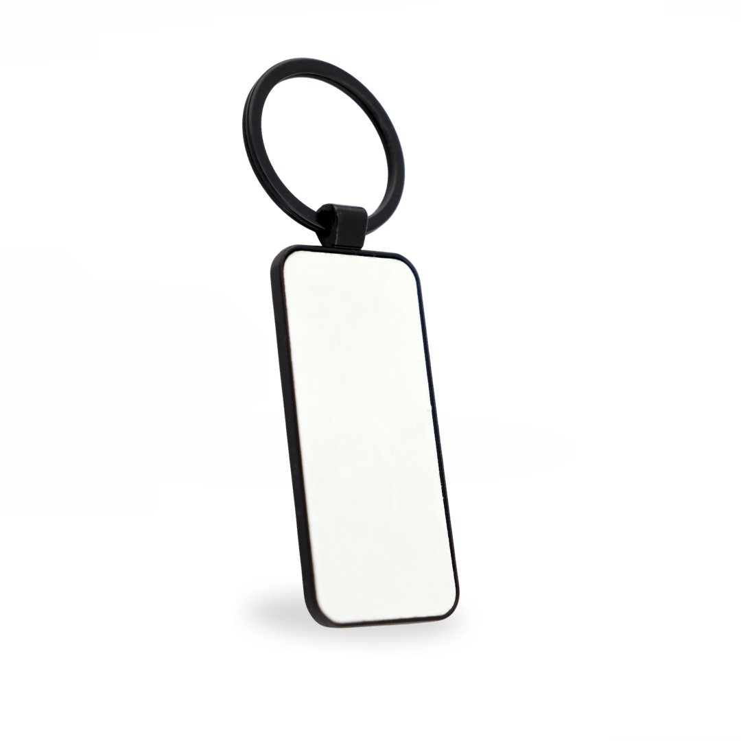 LLAVERO SUBLIMACION RECTANGULAR BLACK