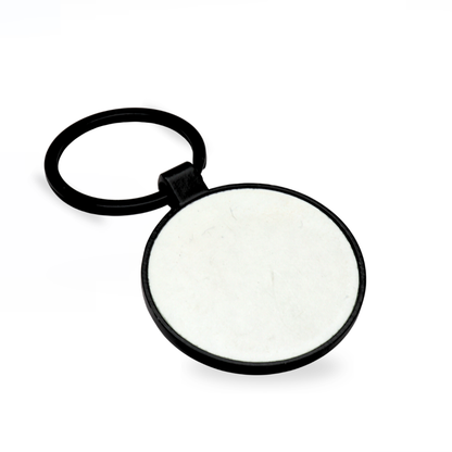 LLAVERO SUBLIMACION REDONDO BLACK