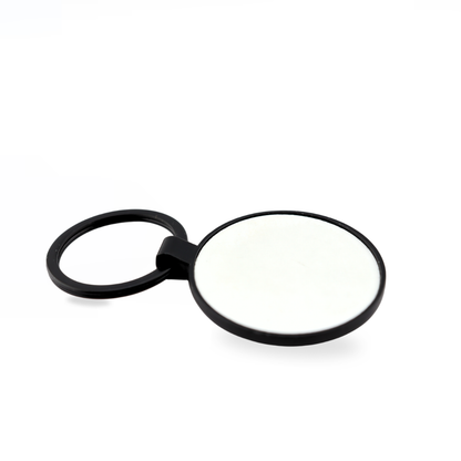 LLAVERO SUBLIMACION REDONDO BLACK