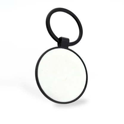 LLAVERO SUBLIMACION REDONDO BLACK