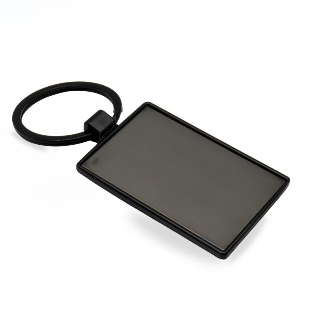 Llavero Cromo Rectangular Black