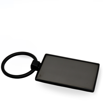 Llavero Cromo Rectangular Black