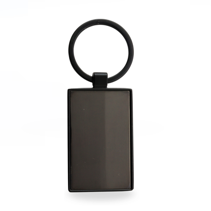 Llavero Cromo Rectangular Black