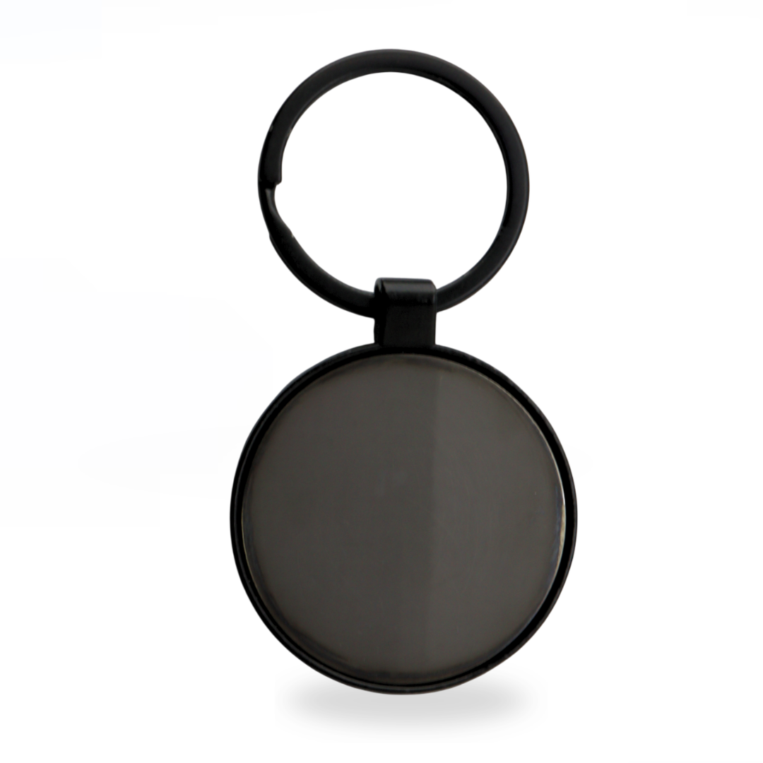 Llavero Cromo Redondo Black