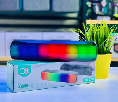 Parlante Bluetooth Luces Rectangular