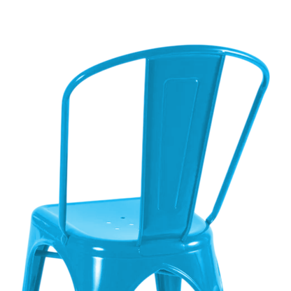 Silla Metálica Con Espaldar