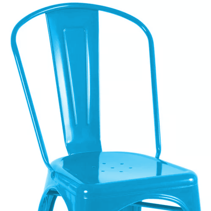 Silla Metálica Con Espaldar