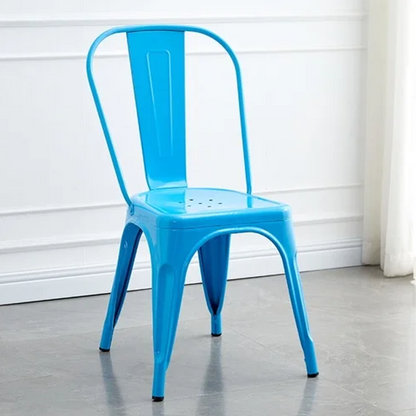 Silla Metálica Con Espaldar