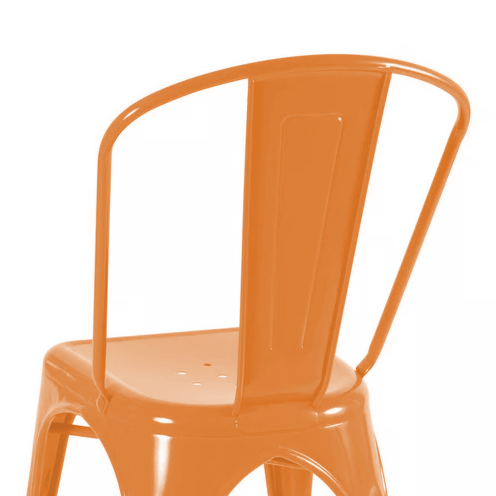Silla Metálica Con Espaldar