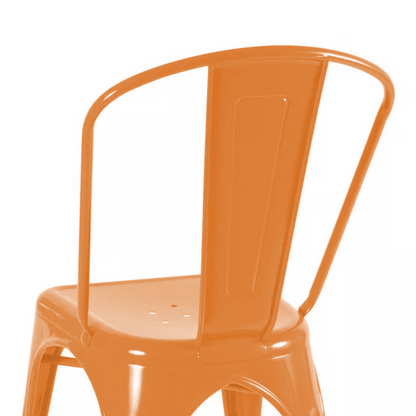 Silla Metálica Con Espaldar