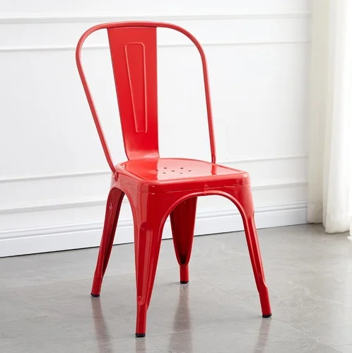 Silla Metálica Con Espaldar