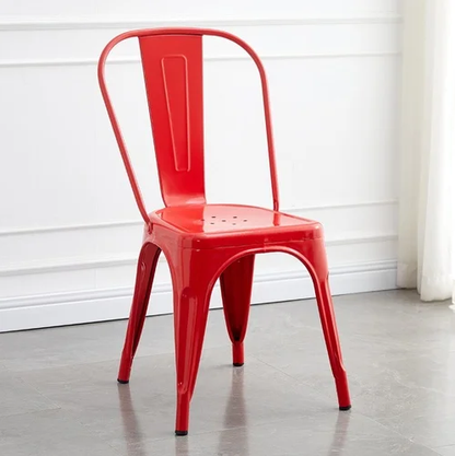 Silla Metálica Con Espaldar