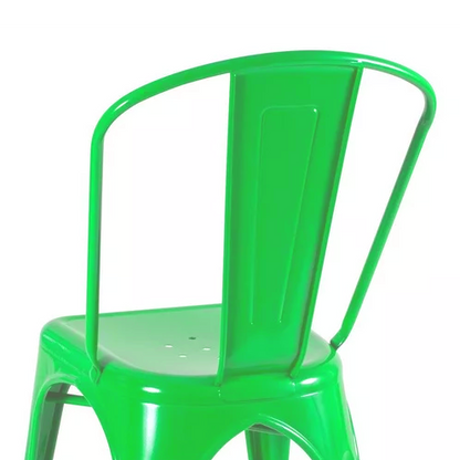 Silla Metálica Con Espaldar