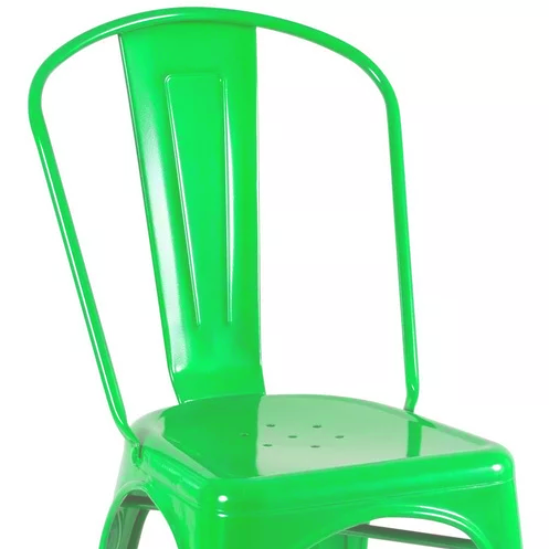 Silla Metálica Con Espaldar