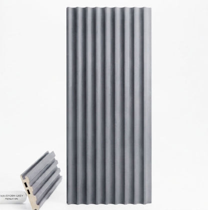 Panel Pared WPC Ondas Gris